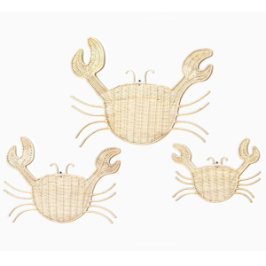 Rotan wanddecoratie Hermit SET 2